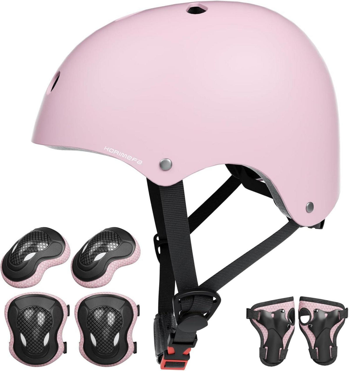 Kinder Fahrradhelm Skaterhelm verstellbar CE-zertifiziert Hellpink