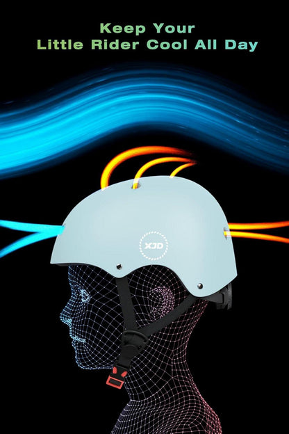 XJD Kinder Jugend Fahrradhelm Multisport Helm CE-Zertifizierung Mädchen Jungs Blau S