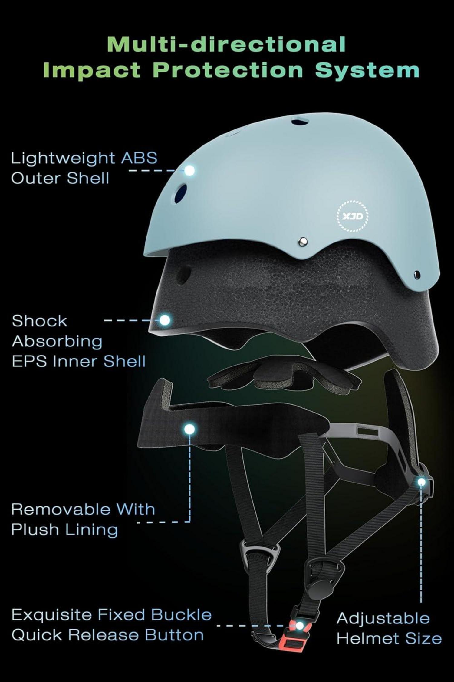 Kinder Jugend Fahrradhelm für Multisport 3-13 Jungs Mädchen S 48-54 cm