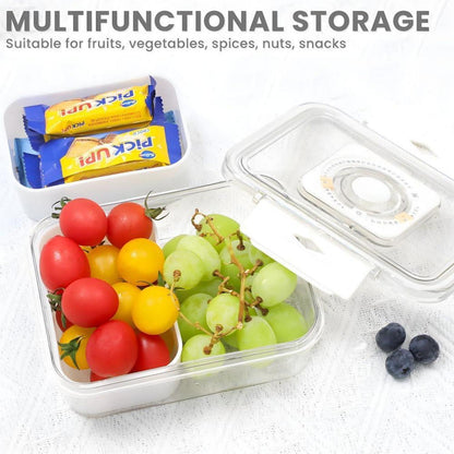 Snackschale mit Deckel 3-teiliges Set - Plastik Snackbox