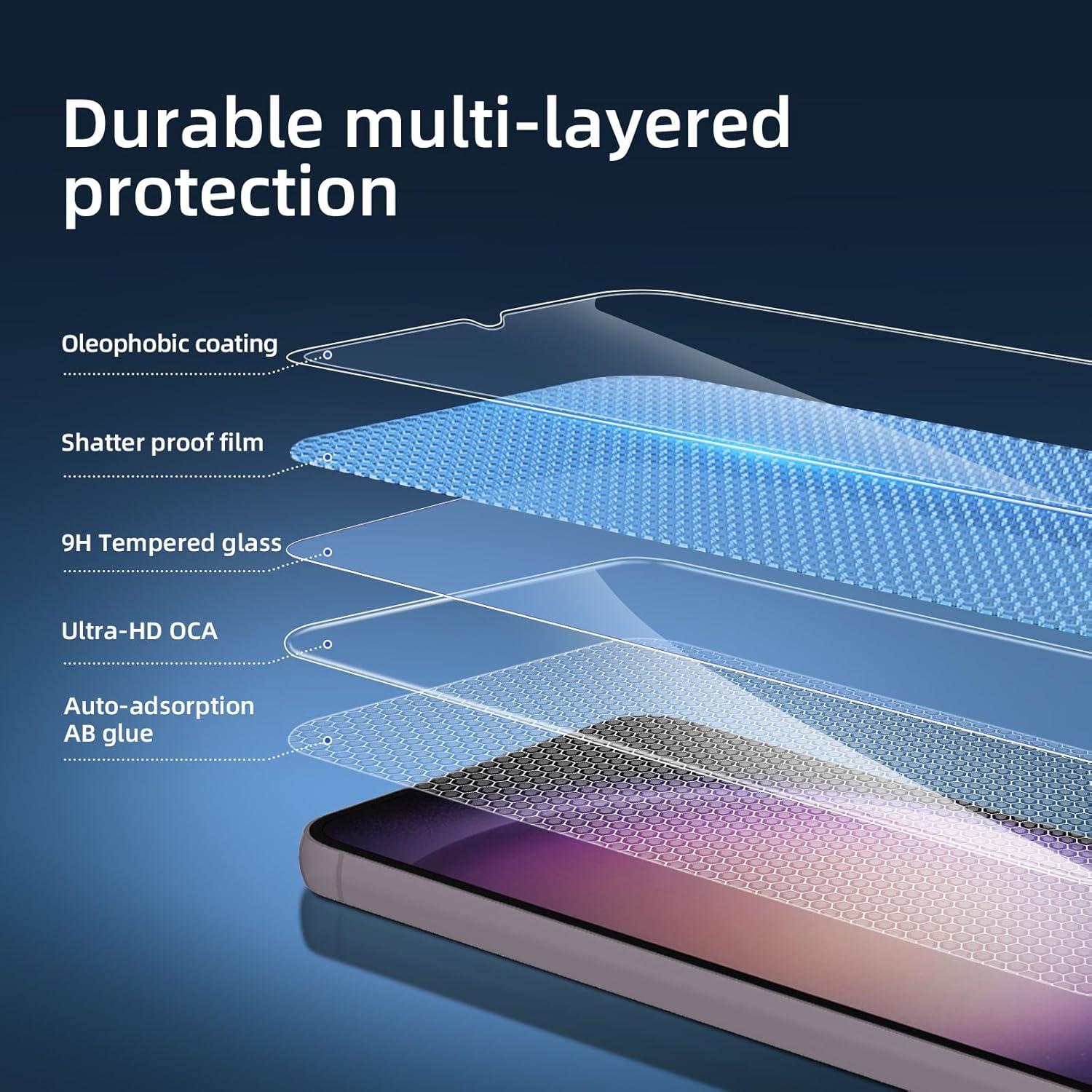 Panzer Schutz Glas Samsung Galaxy S24 Plus 9H Härte 6,7 Zoll Ultra-klar