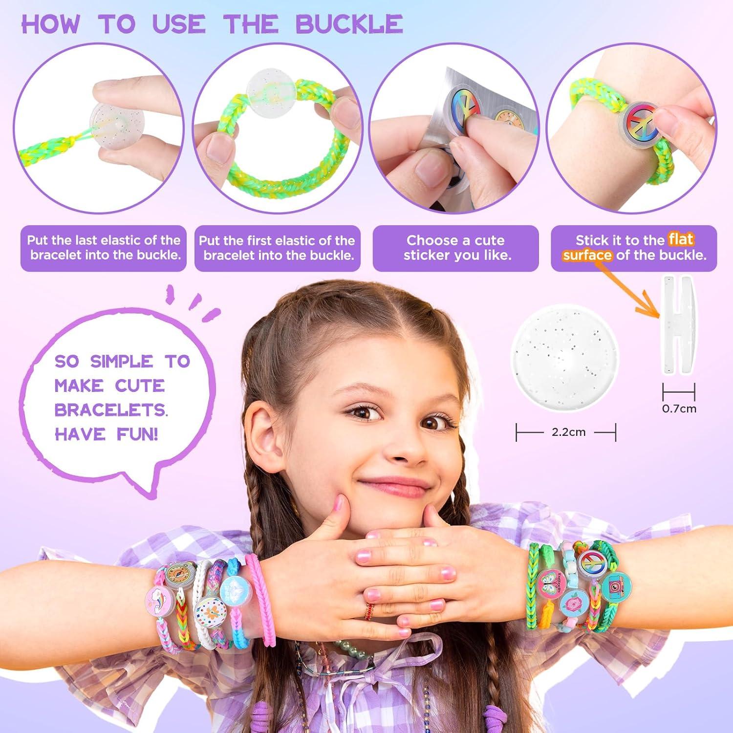 Loom Bänder Set 9000+ mit Perlen Anhänger, 40 Farben, DIY Kinder Mädchen