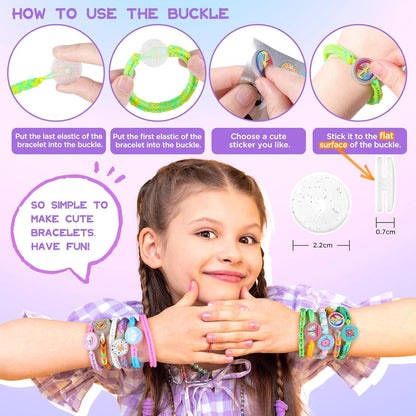 Loom Bänder Set 9000+ mit Perlen Anhänger, 40 Farben, DIY Kinder Mädchen