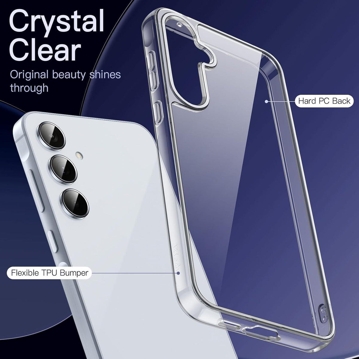 Schutzhülle für Samsung Galaxy A55 5G Transparent Anti-Kratz