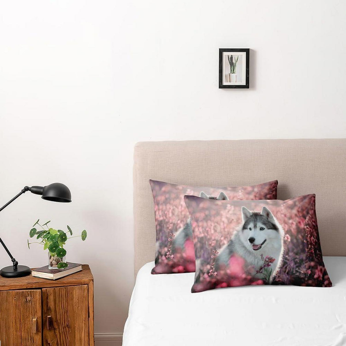 3D Wolf Bettwäsche Set 135x200cm - 4-teilig, Mikrofaser