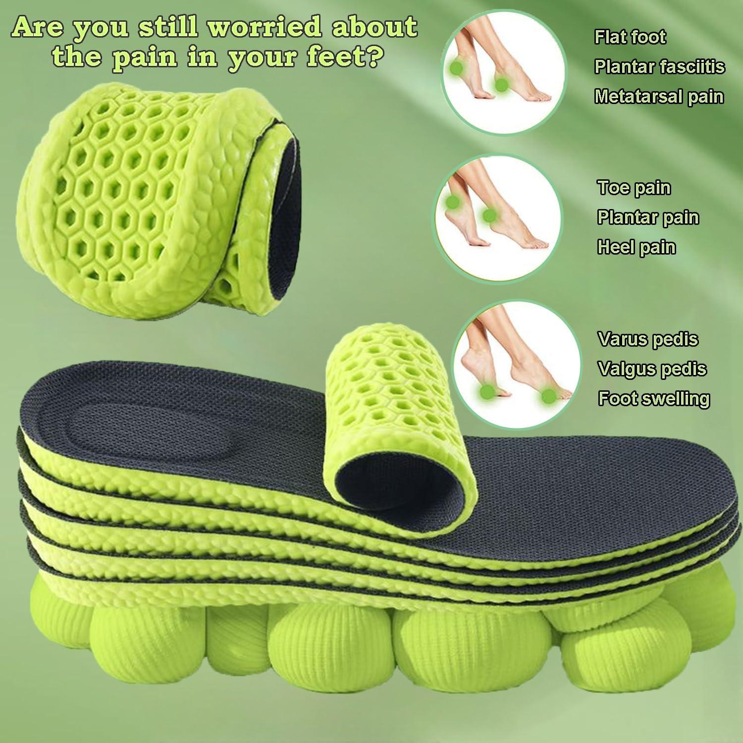 Memory Foam Einlegesohlen Herren Damen - Sport Orthopädische Schuheinlagen