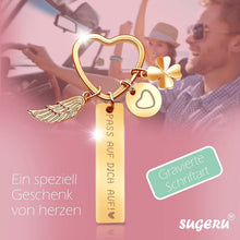 Herz Schlüsselanhänger personalisiert gravieren | Geschenk