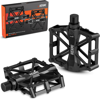 Fahrradpedale 9/16 Zoll Aluminium MTB rutschfest Breites