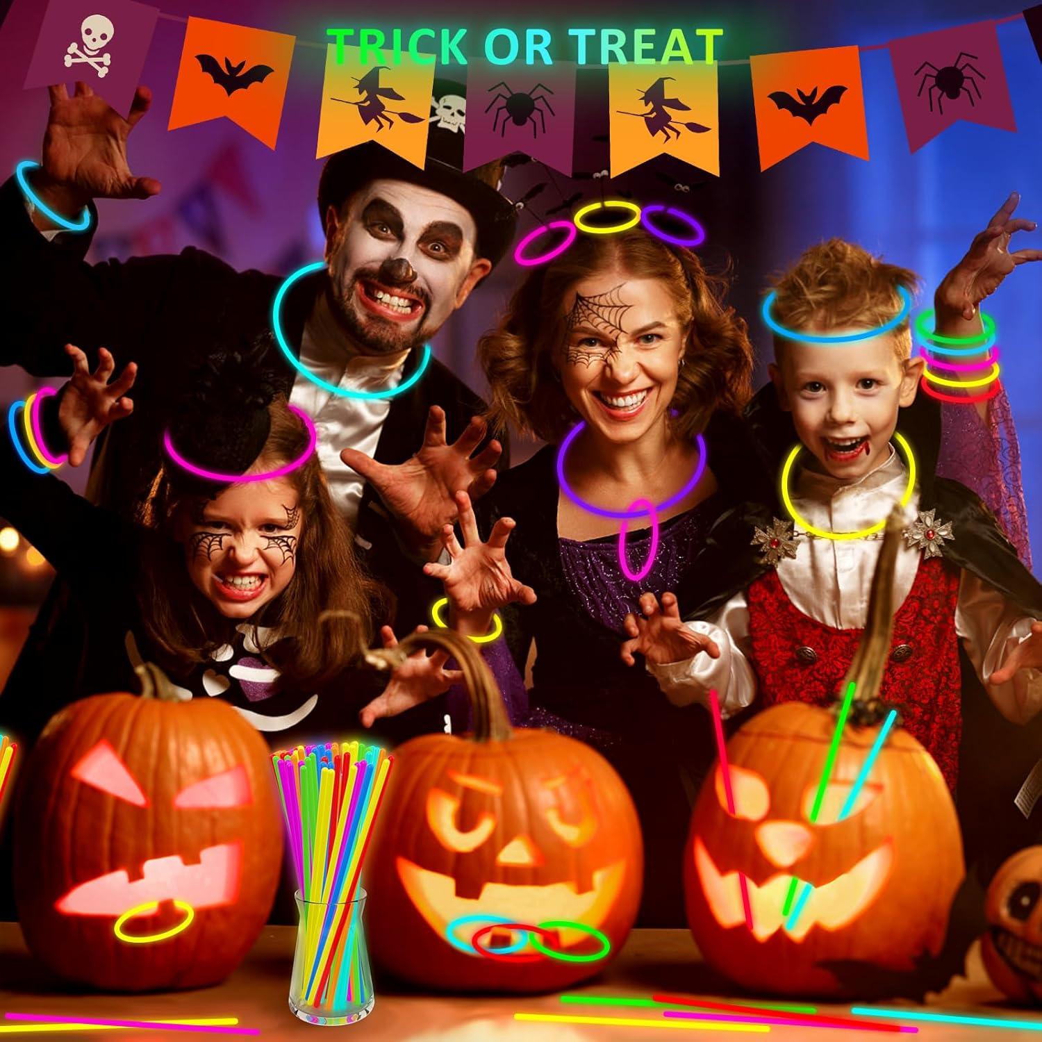 Super helle Halloween Knicklichter 378er Set - Neon