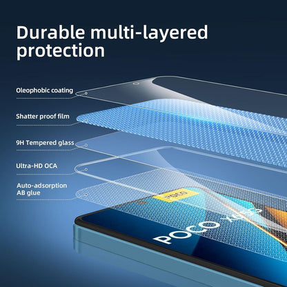 Panzer Schutz Glas Xiaomi Poco X6 5G Pro 5G Displayschutz 9H Härte