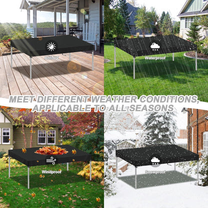 Gartentisch Abdeckung 160x90x15cm – Wasserdicht & Winterfest