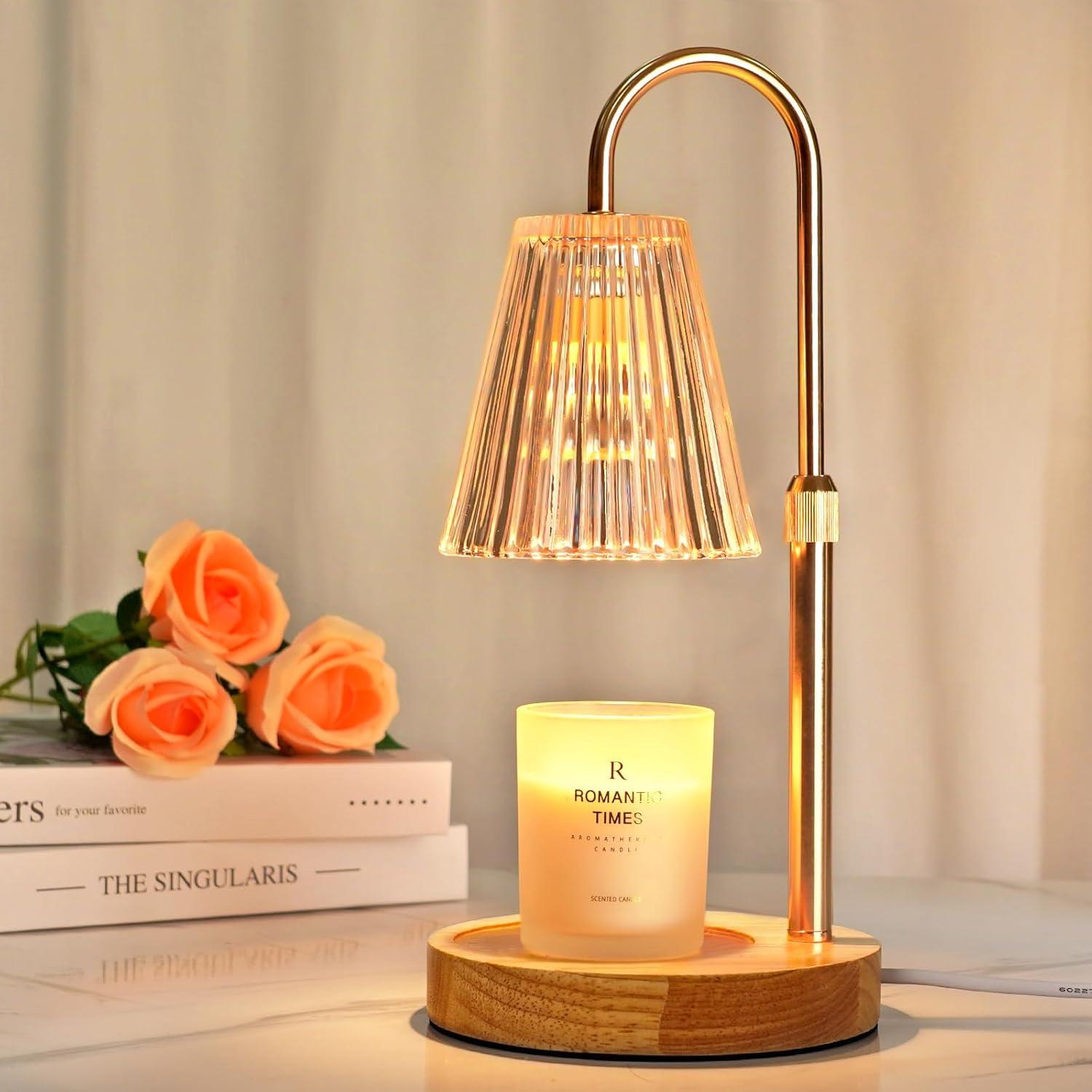 Kerzenwärmer Lampe mit Dimmer und Timer für Duftkerze Glas