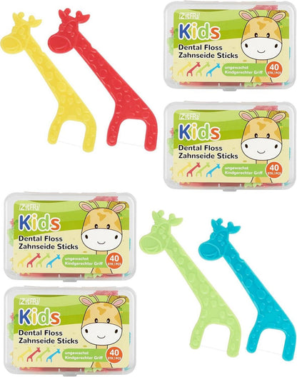 Zahnseide Kids ZITFRI 160er Dental Floss kindgerechte Giraffe
