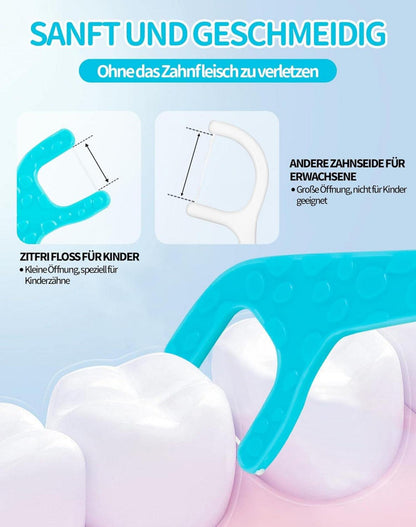 Zahnseide Kids ZITFRI 160er Dental Floss kindgerechte Giraffe