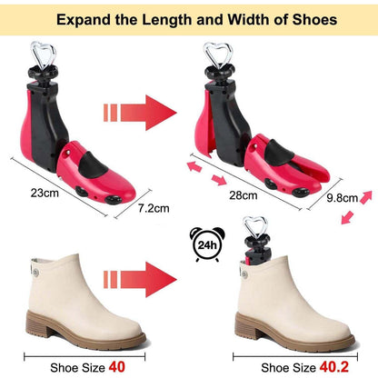 Schuhspanner Herren Damen Stiefelspanner Kunststoff Rosa (37-43)