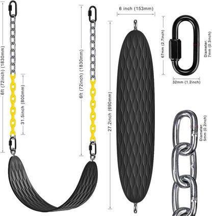 Heavy Duty Swing Seats 66 Inch Chain Carabiners Durable Playground Accessories