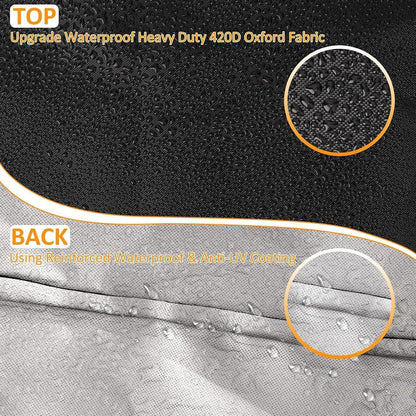 Sonnenschirm Schutzhülle 400cm Ø, Wasserdicht & UV-Schutz