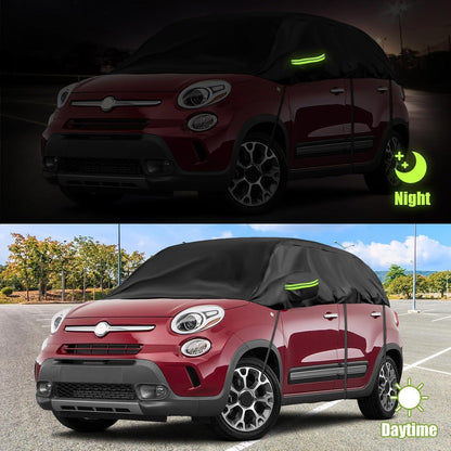 Halbabdeckung Fiat 500 (2007-2023) – Schutzhülle für Ihr Auto