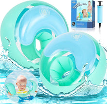 Schwimmflügel Kinder 2-6 Jahre mit 3 Airbags Schwimmhilfe Grün