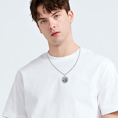 Abalone Baum Gondor Halskette 925 Silber Anhänger Mädchen