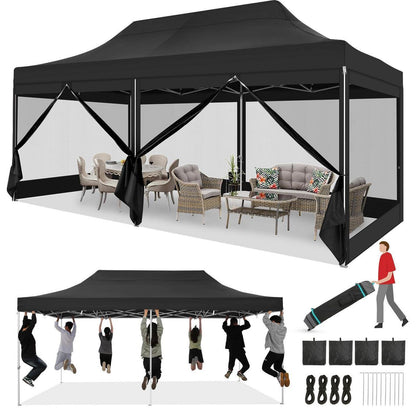 Faltpavillon 3x6m – Wasserdicht, Stabil & Mit Seitenwänden