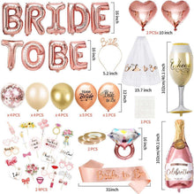Bride to be Deko Set Rosegold JGA Party Accessoires Frauen