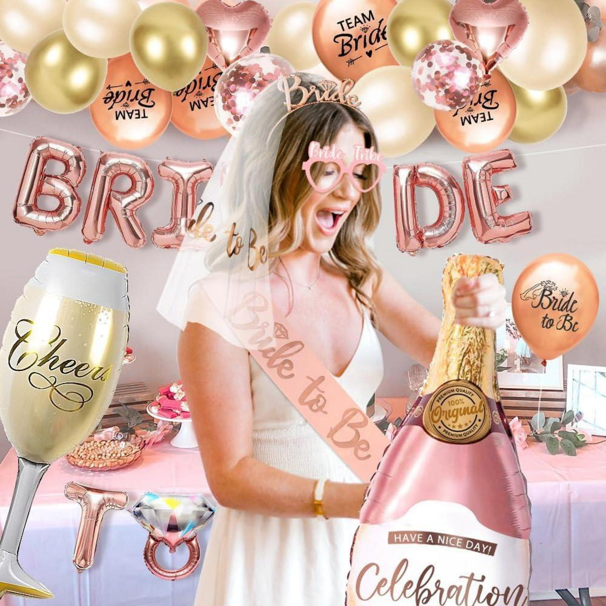 Deko Set Junggesellinnenabschied Accessoires Frauen Party-Zubehör
