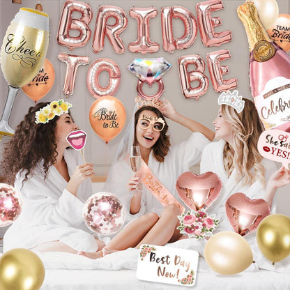 iZoeL Bride to be Deko JGA Accessoires Frauen Party Deko Set