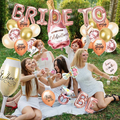 iZoeL Bride to be Deko JGA Accessoires Frauen Party Deko Set