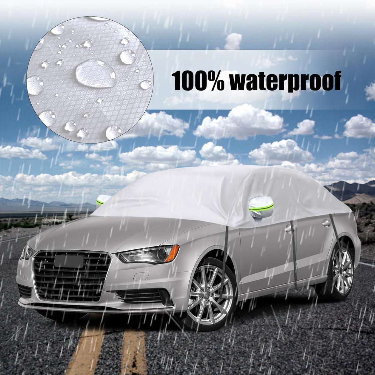 Wasserdichte Autoplane Halbgarage für Audi A3/S3 Cabrio 2008-2012