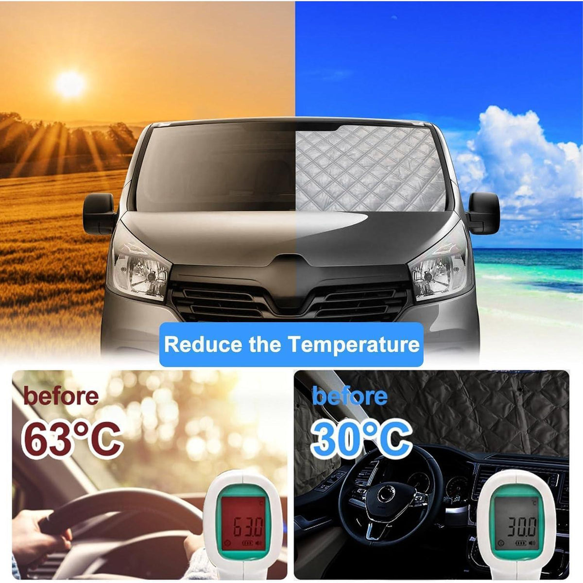 Windschutzscheibenabdeckung für Renault Trafic LWB 2001-2014