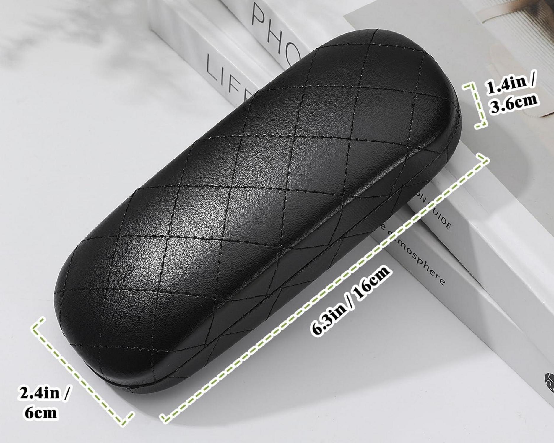 MoKo Brillenetui Hartschale für Damen Herren - Schwarz