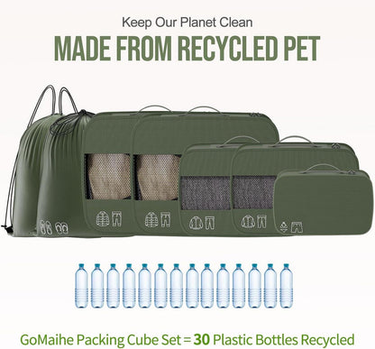 Koffer Organizer Packing Cubes Set XL Packwürfel 7-teilig PET-Recycelt