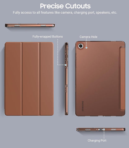 TiMOVO Samsung Galaxy Tab A9 Plus 11 Hülle Nuss Braun TPU Schutzhülle