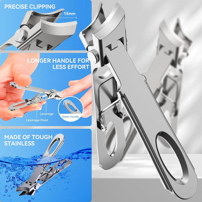 Professionelles Nagelknipser Set für dicke Fußnägel, 7-teilig