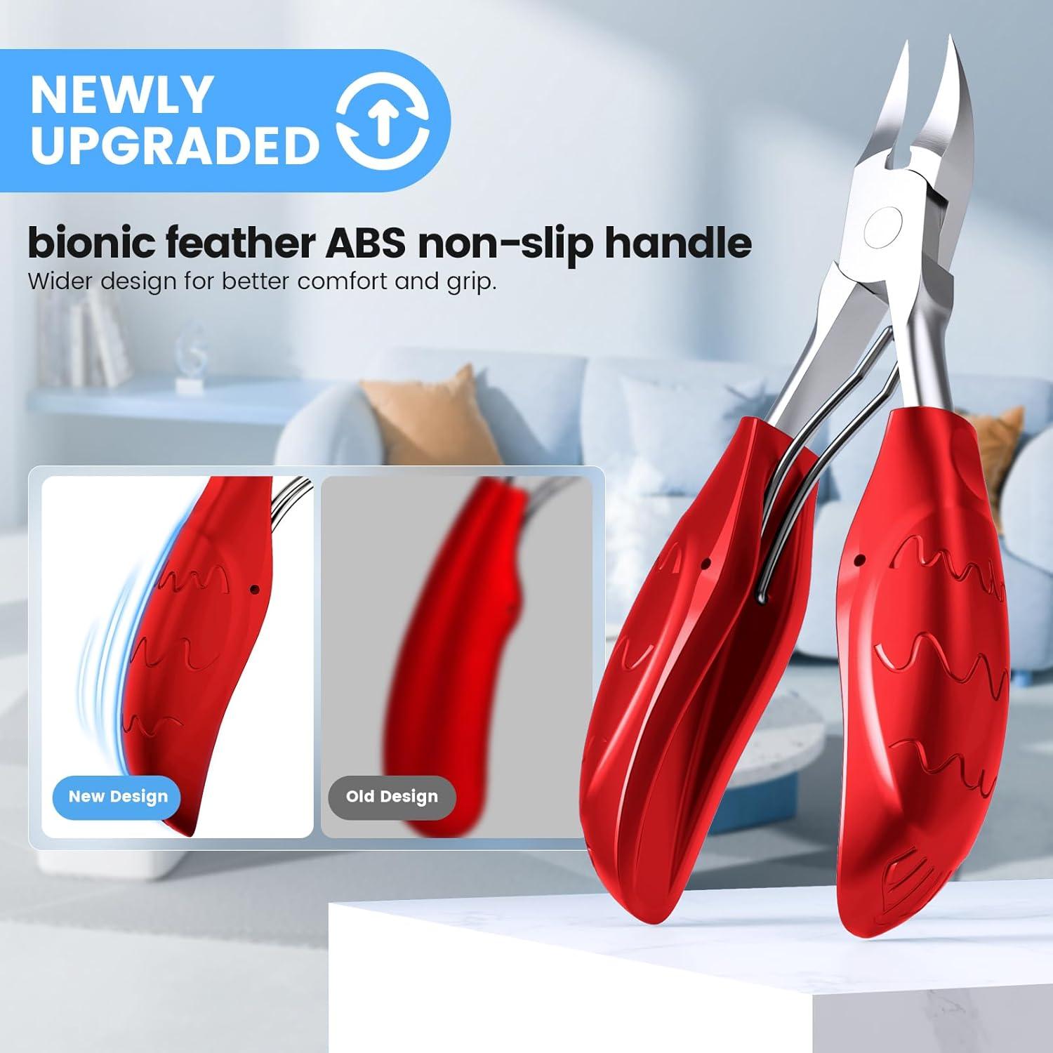 Professionelles Nagelknipser Set für dicke Fußnägel, Edelstahl