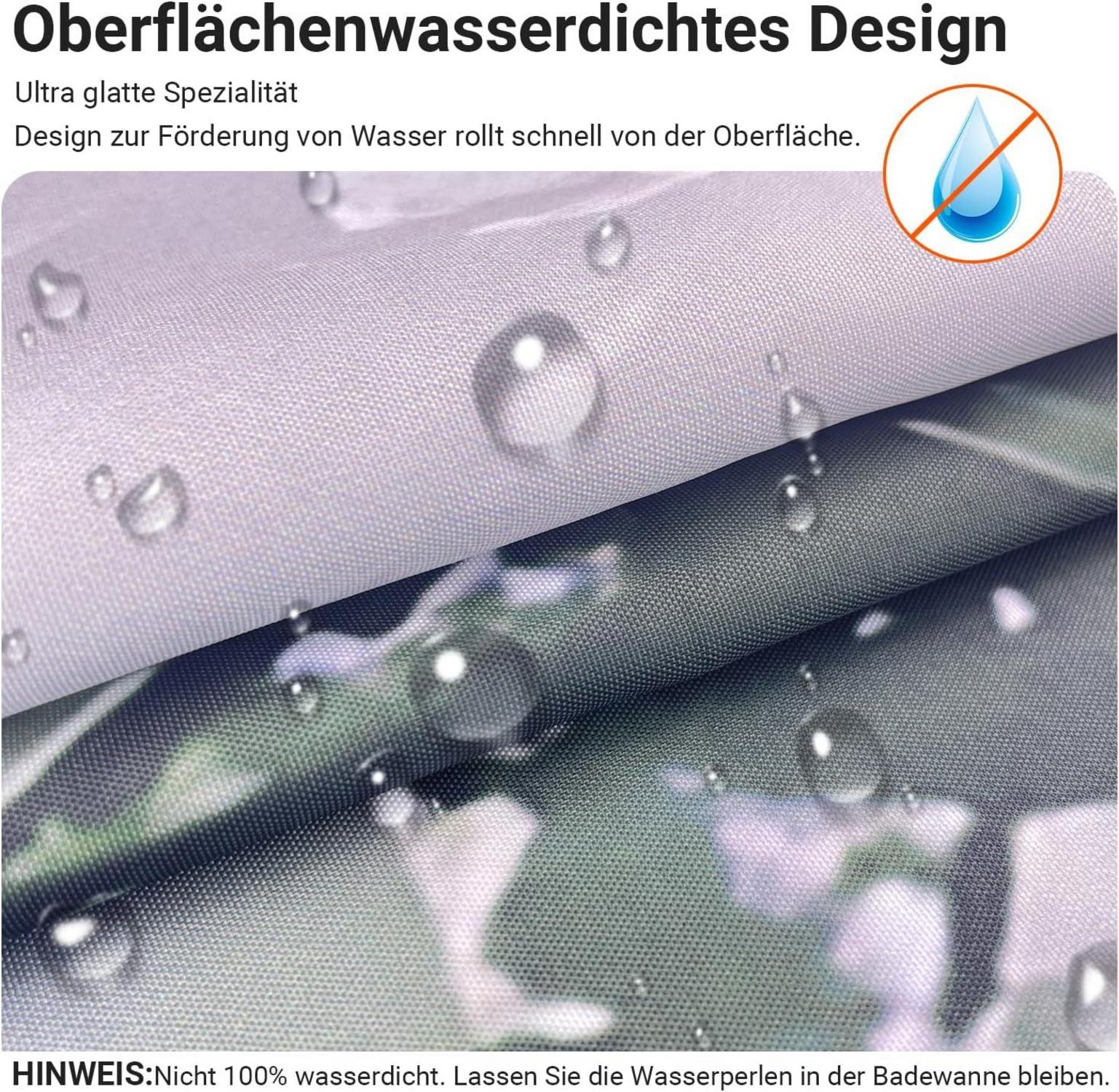 Duschvorhang Wald Antischimmel Textil 120x200cm