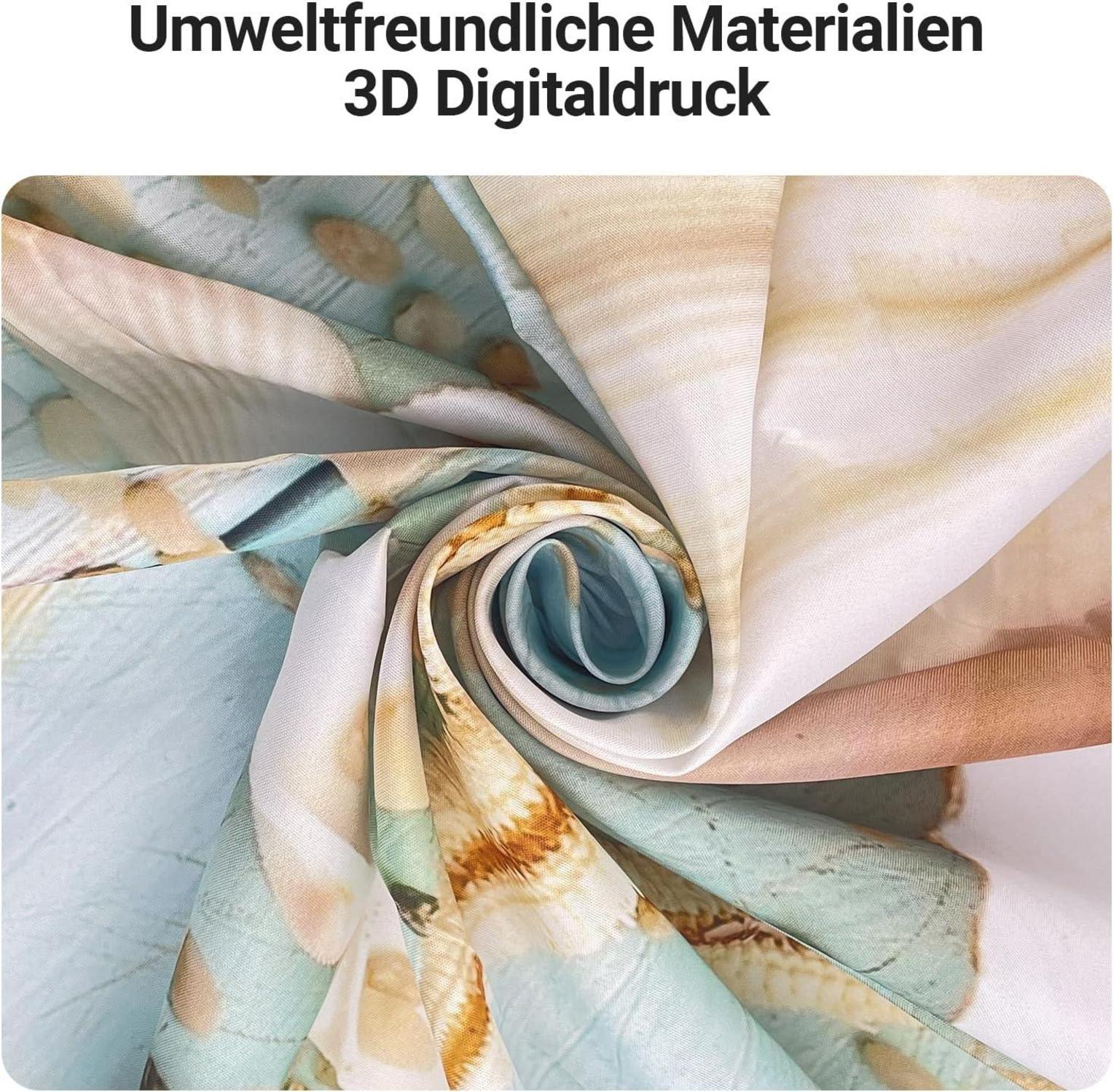Duschvorhang Schale Antischimmel Textil 120x200cm Polyester Stoff