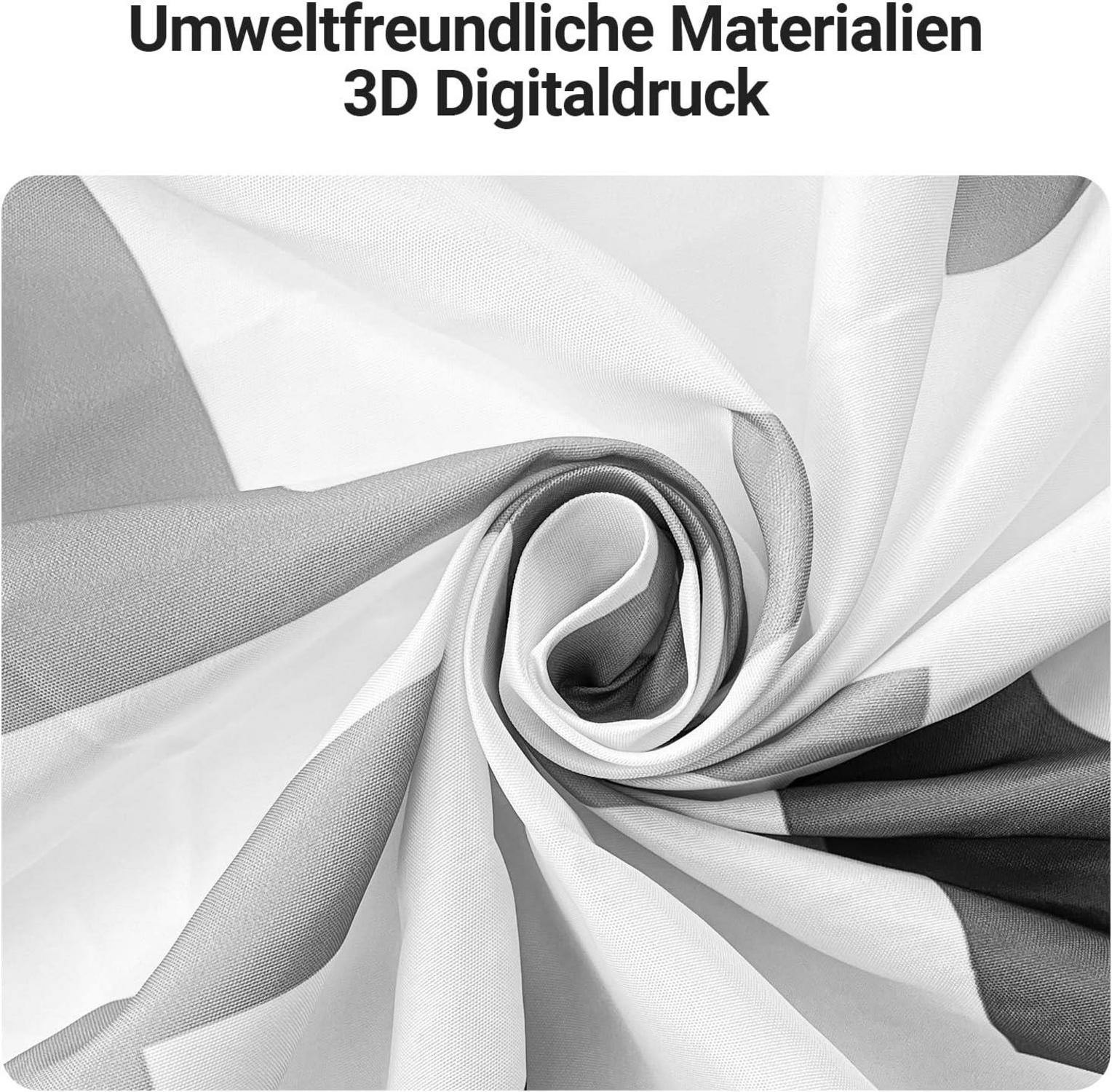 Duschvorhang Block Antischimmel Polyester 150x200cm 8 Ösen