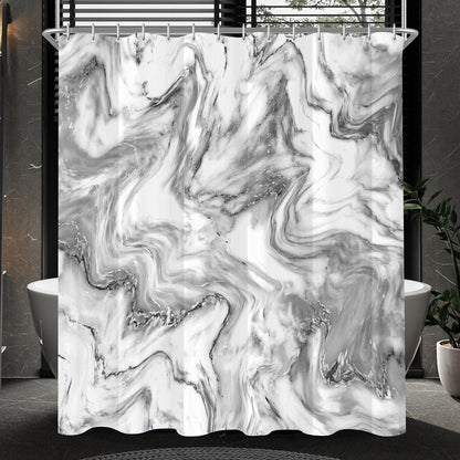 Duschvorhang 150x200cm Marmor Textil Wasserdicht Badezimmer