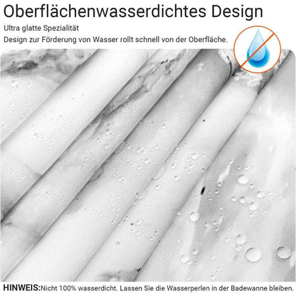 Duschvorhang 150x200cm Marmor Textil Wasserdicht Badezimmer
