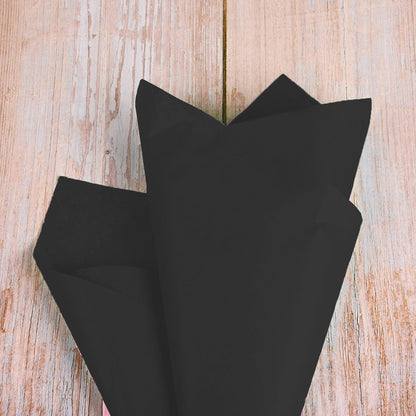 100 Blatt schwarzes Seidenpapier 70x50cm Geschenke Basteln DIY