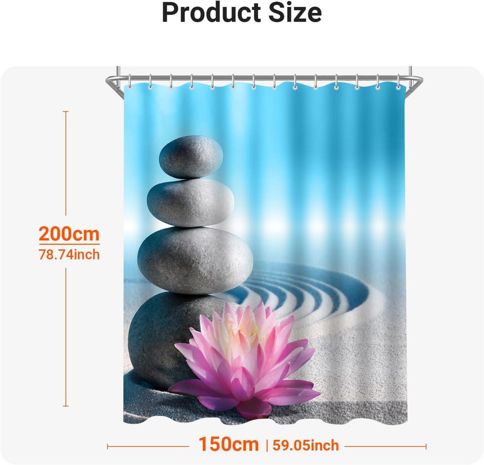Duschvorhang Katzenschwimmen 150x200 cm Antischimmel Wasserabweisend Polyester