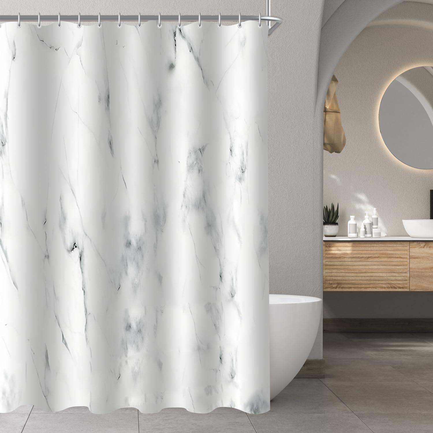 Duschvorhang Marmor 180x180cm Antischimmel Wasserdicht Polyester Badevorhang