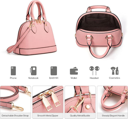 Handtasche Set Damen Schultertasche Tragetasche 4-teilig Büro Einkauf