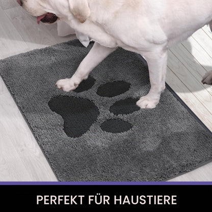 Rutschfeste Fußmatte Grau 80x178 cm – Sauberlaufmatte für Innen