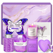 Weihnachtsgeschenk Mama Schmetterling Acryl Badeset Lavendel