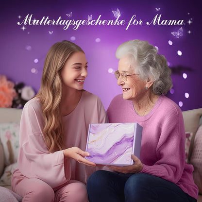Weihnachtsgeschenk Mama Schmetterling Acryl Badeset Lavendel