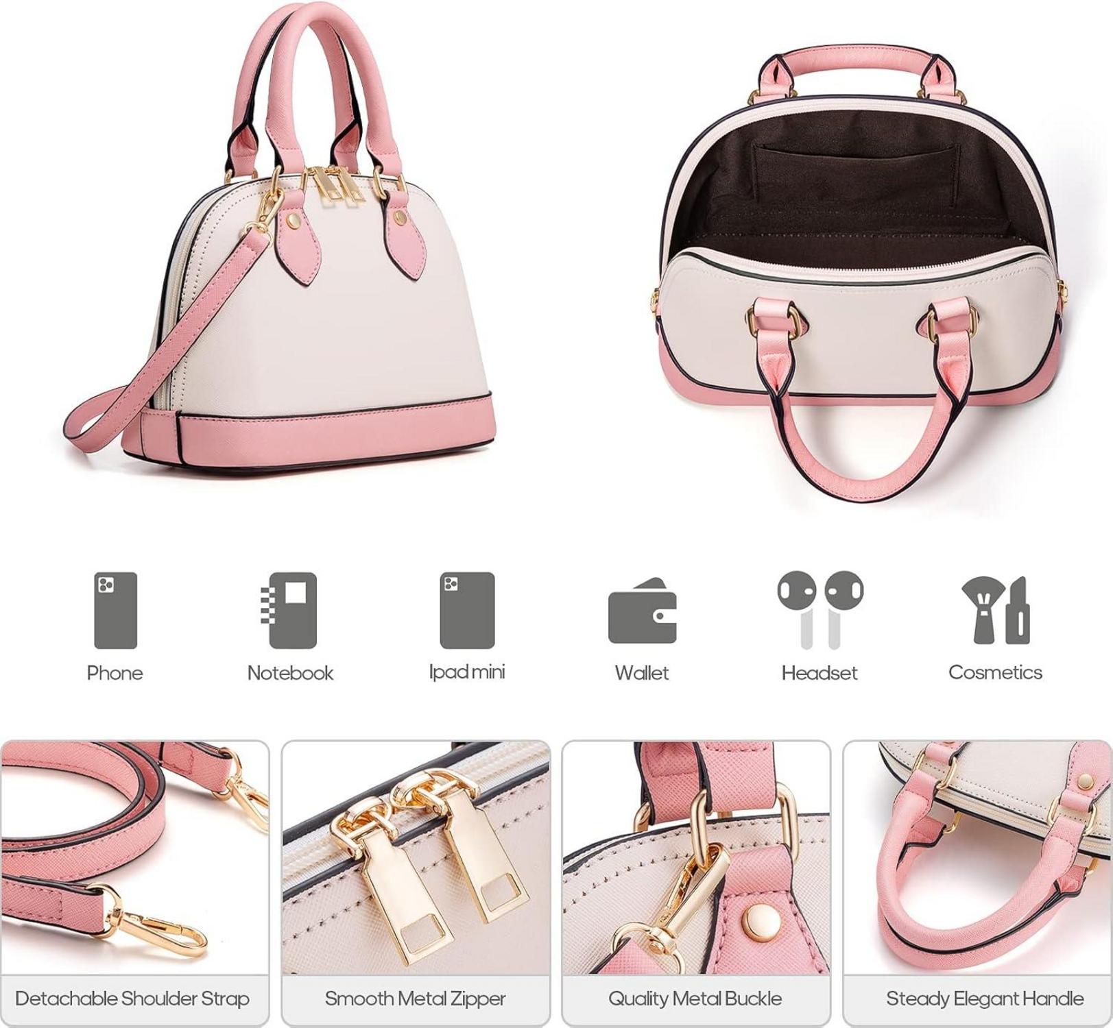 Handtasche Damen 4-teiliges Set für Büro Schule Einkauf Reise