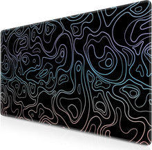 Abetcabe Gaming Mauspad XXL Topographisch 900x400mm vernähte Kanten